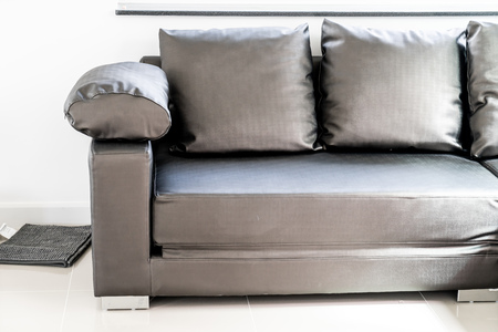 modern sofa interior decoration in living roomの写真素材