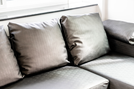 modern sofa interior decoration in living roomの写真素材