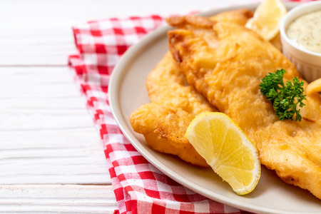 fish and chips with french fries - unhealthy food
