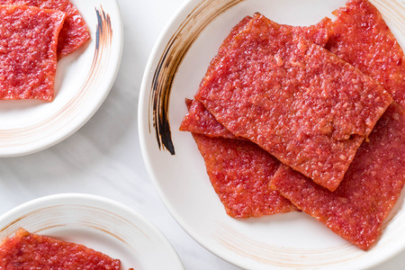 sweet pork sheet - asian food styleの写真素材