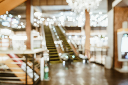 abstract blur and defocused in luxury shopping mall and retail store for background - vintage effect filterの写真素材