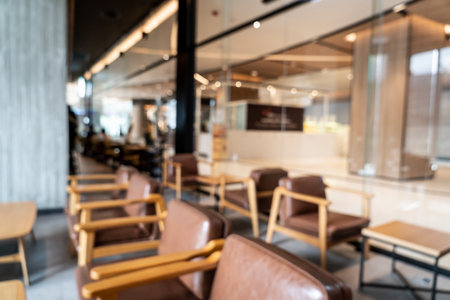 abstract blur and defocused in coffee shop cafe and restaurant for backgroundの写真素材