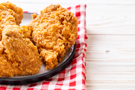 fried chicken meal - junk food and unhealthy foodの写真素材