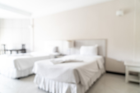 abstract blur and defocused in bedroom interior for backgroundの写真素材