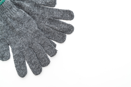 Gloves isolated on white backgroundの写真素材
