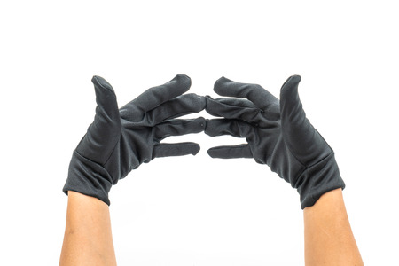 Gloves isolated on white backgroundの写真素材