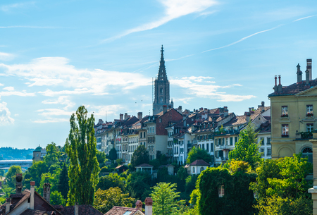 Beautiful Architecture at Bern, capital city of Switzerlandの写真素材