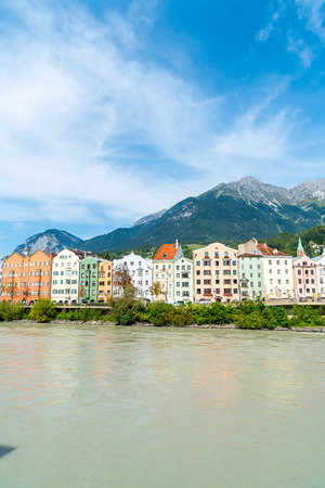 Beautiful Town at Innsbruck cityscape, Austria.の写真素材