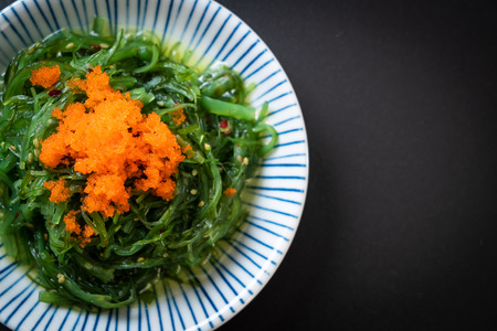 seaweed salad with shrimp eggs -Japanese  food styleの写真素材