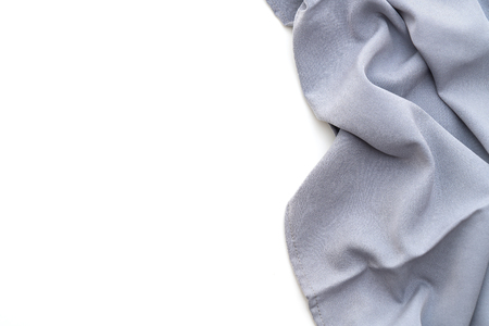 kitchen cloth (napkin) isolated on white backgroundの写真素材