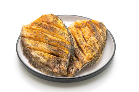 Crispy Gourami Fish isolated on white background