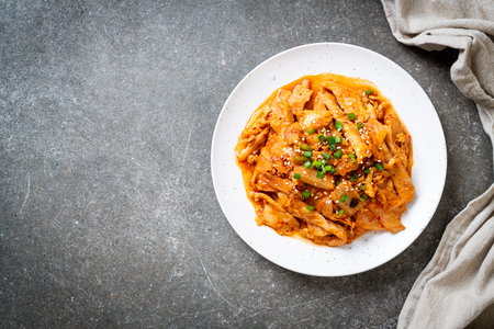 stir-fried pork with kimchi - Korean food styleの写真素材