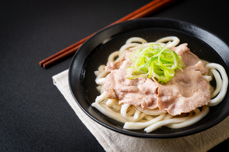 udon ramen noodle with pork (Shio Ramen) - japanese food styleの写真素材