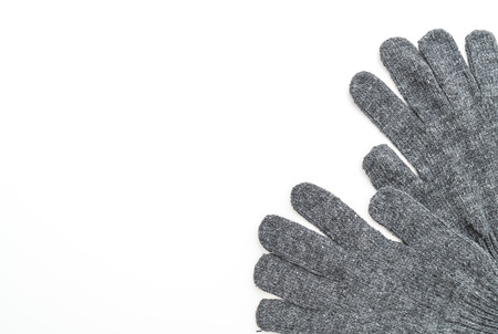 Gloves isolated on white backgroundの写真素材