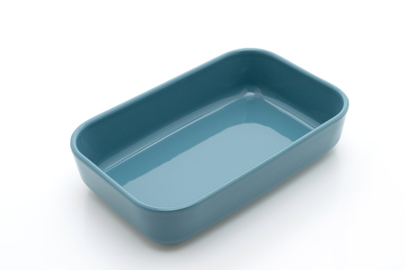 empty bake bowl isolated on white background