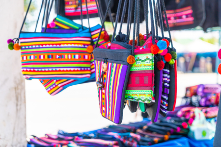 beautiful Northern Thailand traditional bagの写真素材