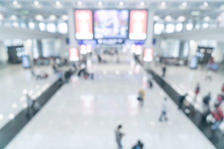 abstract blur and defocused airport for backgroundの写真素材
