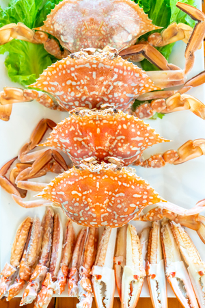 Steamed blue crab - Seafood styleの写真素材