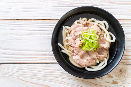 udon ramen noodle with pork (Shio Ramen) - japanese food styleの写真素材