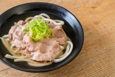 udon ramen noodle with pork (Shio Ramen) - japanese food styleの写真素材