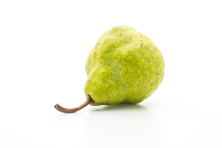 fresh pear isolated on white backgroundの写真素材