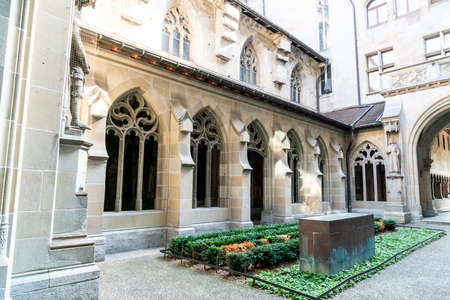 Beautiful Architecture at Fraumunster Church in Zurich City, Switzerland
