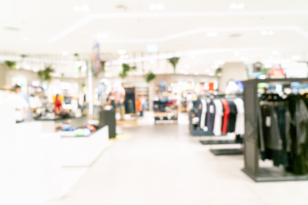 Abstract blur and defocused shopping mall or department store interior for backgroundの写真素材