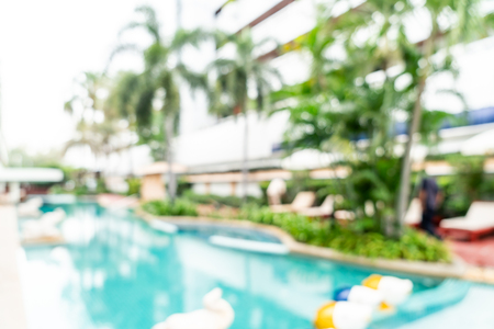 abstract blur in hotel resort for backgroundの写真素材