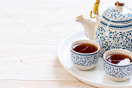 close-up beautiful Chinese tea set