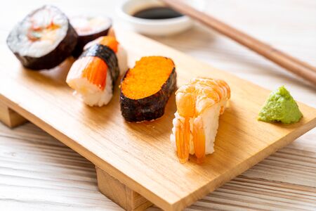 mix sushi set - Japanese food styleの写真素材