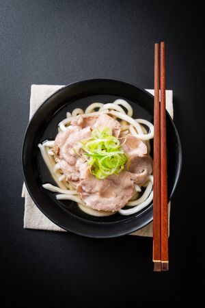 udon ramen noodle with pork (Shio Ramen) - japanese food styleの写真素材