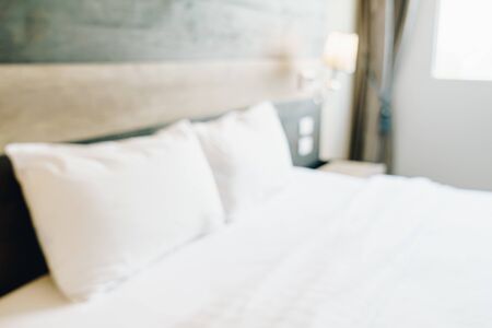 Abstract blur and defocused bedroom interior forの写真素材