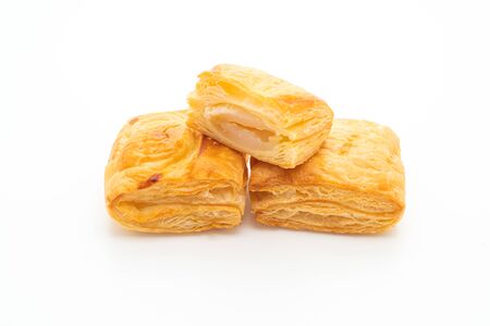 Homemade Toddy Palm Pie isolated on whiteの写真素材