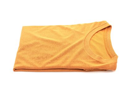 folded t-shirt isolated on white background