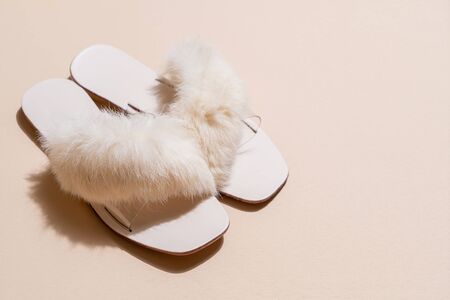 beautiful woman fashion shoes or sandals