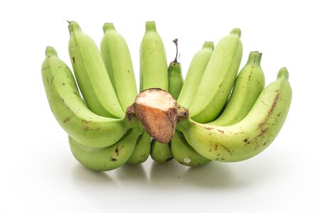 fresh banana isolated on white backgroundの写真素材