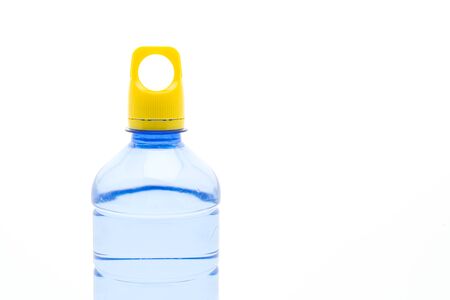 water bottle isolated on white backgroundの写真素材