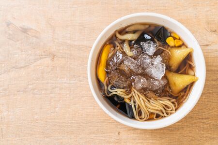 Chinese dessert bowl (Bok Kia) - Hainan Chinese dessert with various ingredientsの写真素材