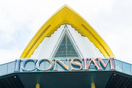 BANGKOK, THAILAND - July 17 2019 : IconSiam department store and Magnolias Waterfront Residences at bangkok, Thailand.のeditorial素材