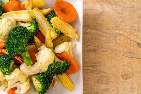 stir-fried mix vegetable - vegan and vegetarian food styleの写真素材