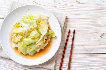 Stir-Fried Cabbage with Fish Sauce - Asian food styleの写真素材