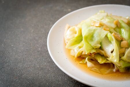 Stir-Fried Cabbage with Fish Sauce - Asian food styleの写真素材