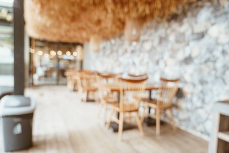 abstract blur cafe or coffee shop for backgroundの写真素材