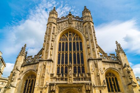 The Abbey Church of Saint Peter and Saint Paul, Bath, commonly known as Bath Abbey, Somerset England, United Kingdom.の写真素材