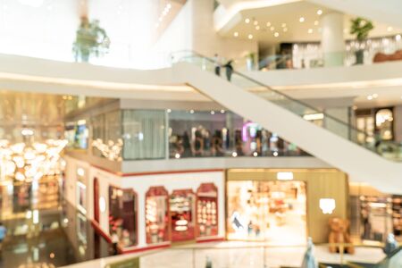 abstract blur and defocused shopping mall and retail store for background
