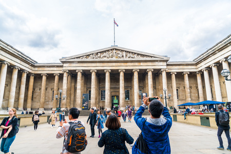 London / UK - 2 SEP 2019: British museum in London city, Englandのeditorial素材