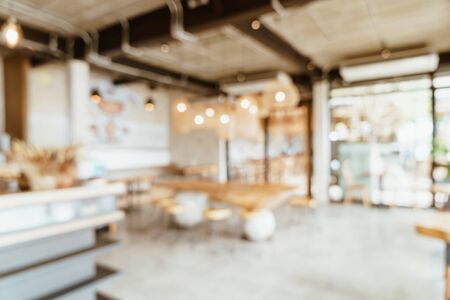 abstract blur cafe or coffee shop for backgroundの写真素材