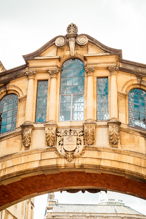 Hertford Bridge known as the Bridge of Sighs, is a skyway joining two parts of Hertford College, Oxford, United Kingdom.のeditorial素材