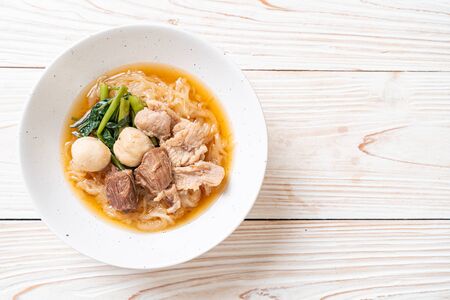 Braised pork noodles bowl - Asian food style
