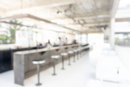 abstract blur coffee shop and cafe restaurant for backgroundの写真素材